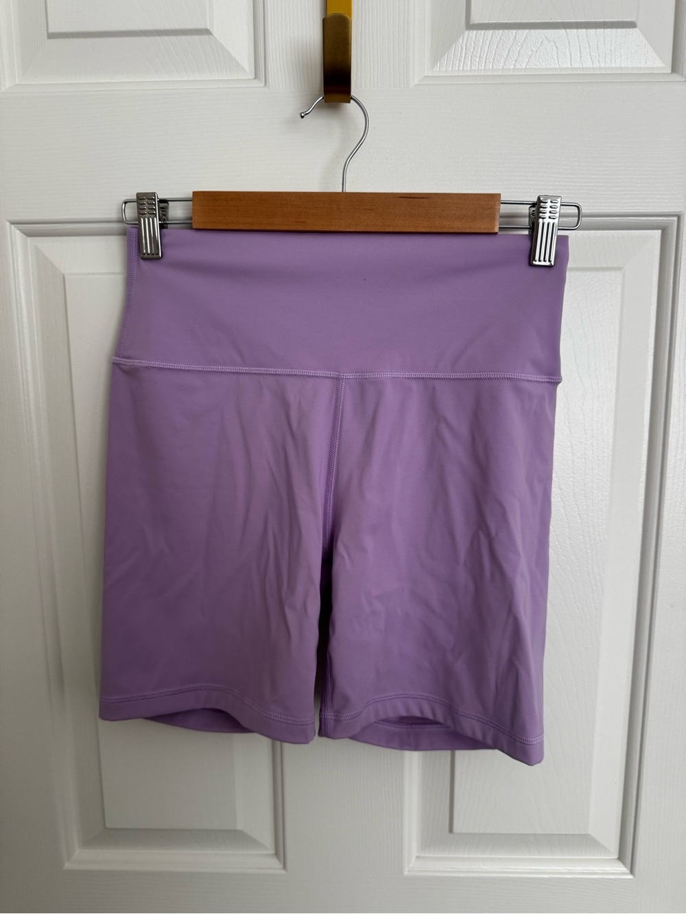 CRZ YOGA High-Waist Lavender Active Bike Shorts